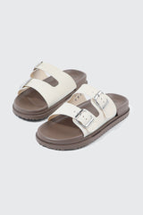 Double Band Slide Sandals