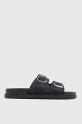 Double Band Slide Sandals