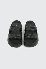 Double Braided Strap Slide Sandals
