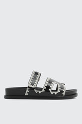 Double Band Slide Sandals