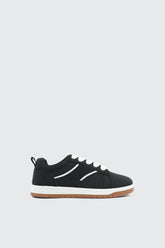Faux Suede Lace Up Sneakers