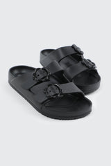 Two-Strap Slide Sandals