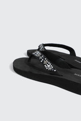Jelly Flip-Flops with Beaded Strap