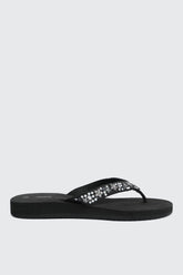 Jelly Flip-Flops with Beaded Strap
