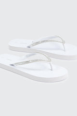Rhinestone Straps Flip Flops