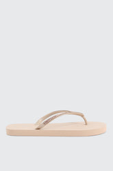 Rhinestone Straps Flip Flops