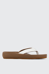 Faux Leather Flat Sandals