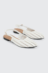 Pointed Toe Slingback Flats