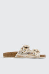 Raffia Flat Sandals