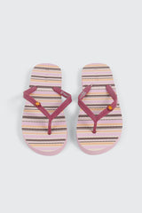 Printed Braided Flip Flops