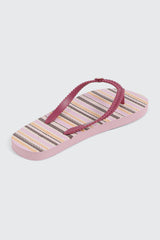 Printed Braided Flip Flops