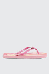 Printed Braided Flip Flops