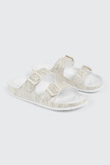 Two-Strap Slide Sandals