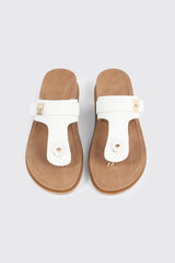Round Toe T Strap Sandals