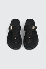 Round Toe T Strap Sandals