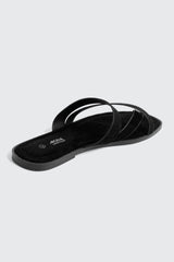 Square Toe Asymmetric Strap Sandals
