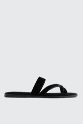 Square Toe Asymmetric Strap Sandals