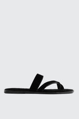 Square Toe Asymmetric Strap Sandals
