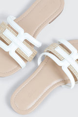 Round Toe Flat Sandals