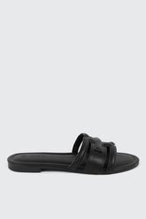 Round Toe Flat Sandals