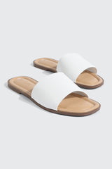 Square Toe Slide Sandals