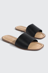 Square Toe Slide Sandals