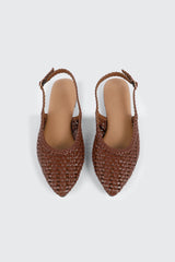 Pointed Toe Slingback Flats