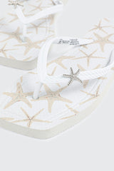 Starfish Charm Flip Flops