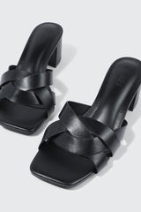 Braided Strap Heel Sandals