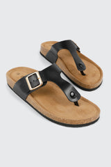Cork T-Strap Sandals