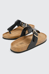 Cork T-Strap Sandals