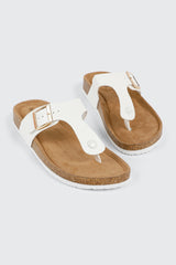 Cork T-Strap Sandals