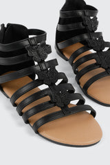 Glitter Butterfly Gladiator Sandals