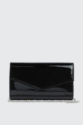 Patent Faux Leather Clutch