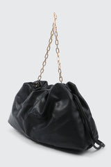 Faux Leather Shoulder Bag