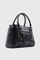 Crinkle Faux Leather Tote Bag