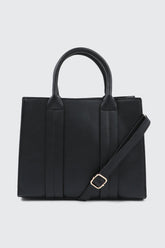 Faux leather Structured Handbag