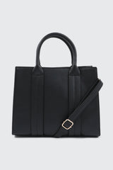 Faux leather Structured Handbag