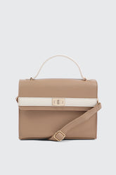Faux leather Square Handbag