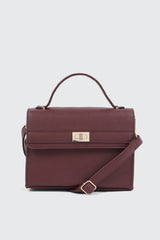 Faux leather Square Handbag