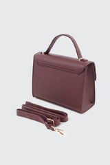 Faux leather Square Handbag