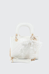 Small Tote Bag with Bow Detail