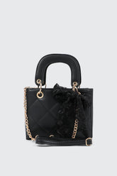 Small Tote Bag with Bow Detail