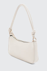 Knotted Handle Shoulder Bag with Crossbody Strap