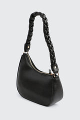 Braided Strap Baguette Bag
