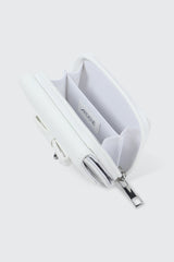 Folded Wallet with Heart Charm Detail