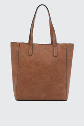 Minimalist Faux Leather Tote Bag