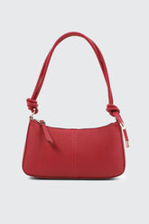 Knotted Handle Shoulder Bag with Crossbody Strap