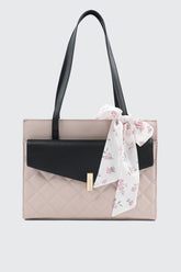 Quilted Structured Tote Bag