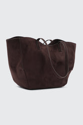 Large Faux Suede Tote Bag